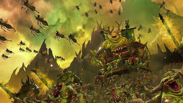 Битва у Total War: Warhammer III з арміями фракцій у масштабному фентезійному бою на полі бою