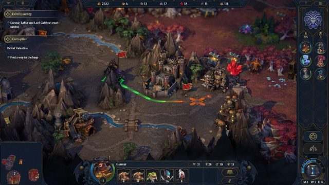 Оцінка сили ворожої армії перед боєм у Heroes of Might and Magic Olden Era