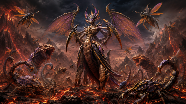 Фракція Рій Hive у Heroes of Might and Magic Olden Era з королевою Hive Queen та роєвими істотами
