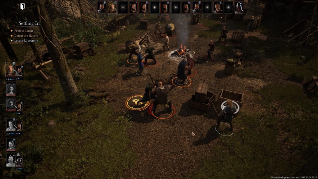 Щитова стіна та бойове шикування хірду в NORSE: Oath of Blood