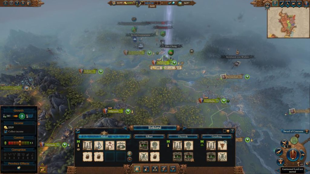 Економіка Імперії у Total War: Warhammer III
