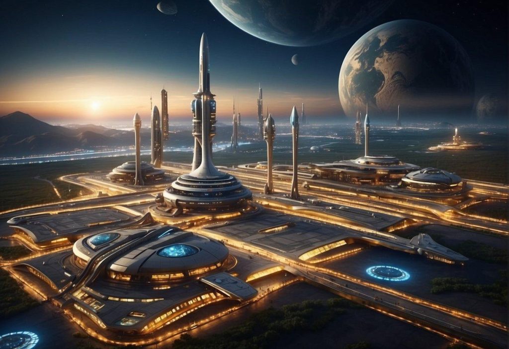 Наукова перемога в Civilization VII — запуск космічної ракети та сучасне наукове місто