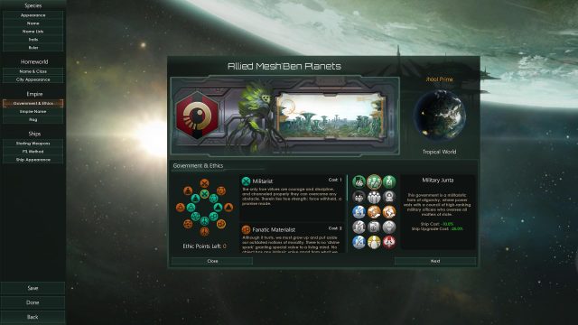 Найкращі Ethics у Stellaris — вибір етик під час створення нової імперії