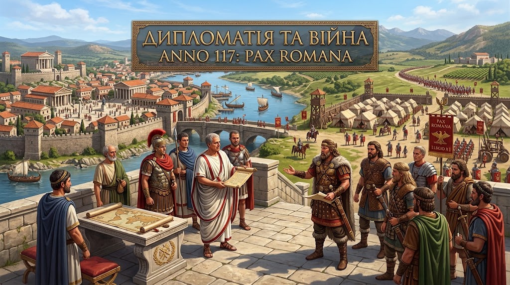 Anno 117: Pax Romana дипломатія, армія та війна