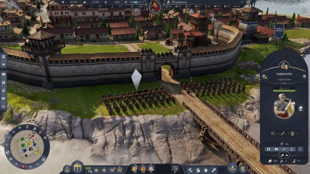Сухопутна битва в Anno 117: Pax Romana з римськими військами