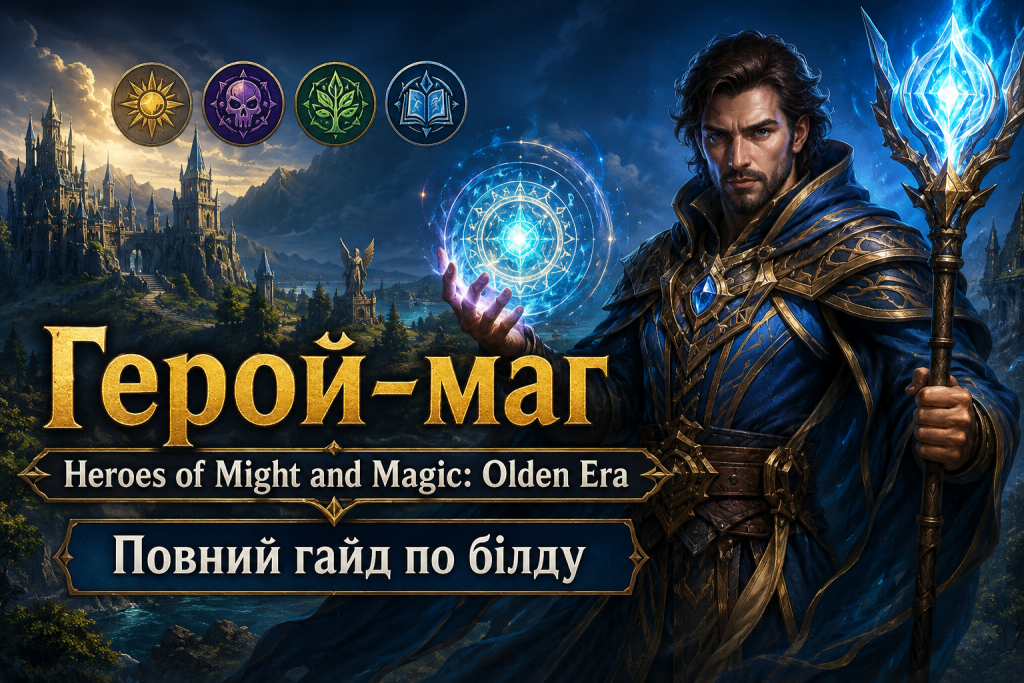 Герой-маг у Heroes of Might and Magic: Olden Era — повний гайд по білду, школах магії, навичках і заклинаннях.
