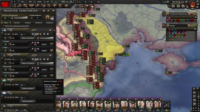 Опір на окупованих територіях у Hearts of Iron IV — гарнізон і карта окупації