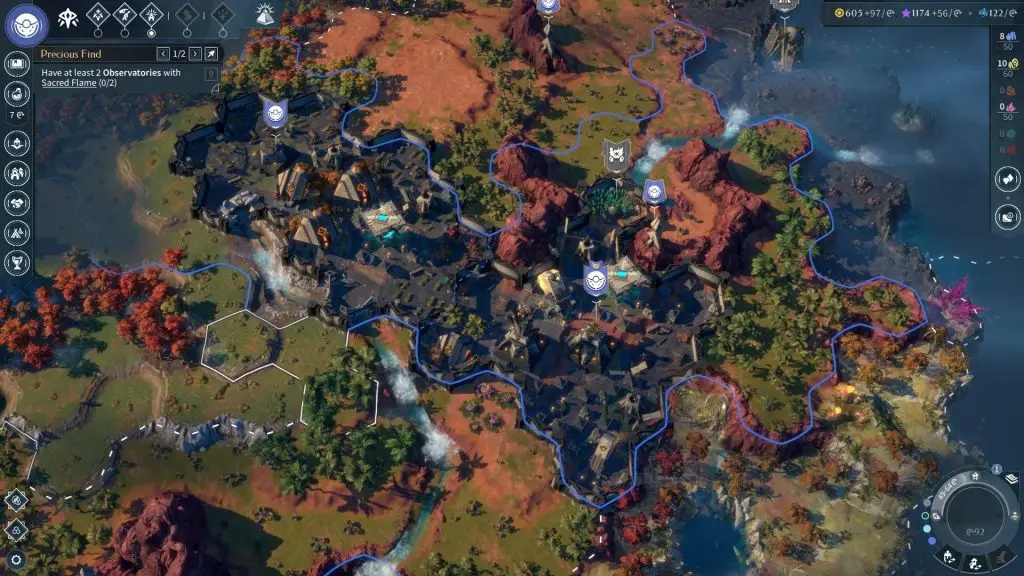 Геймплей Endless Legend 2 — міста та території на карті Сайадги