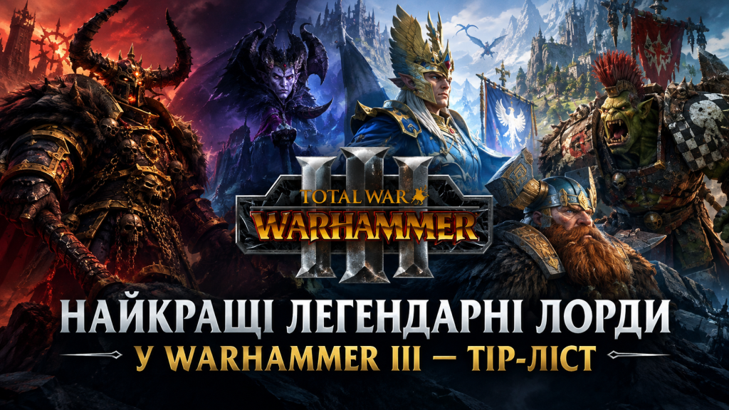 Легендарні лорди Total War: Warhammer III — тір-ліст найкращих персонажів для Immortal Empires.