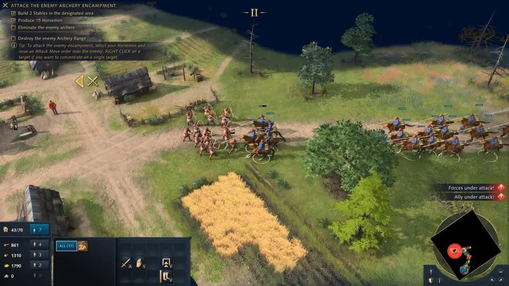 Битва армій у Age of Empires IV під час рейтингового матчу