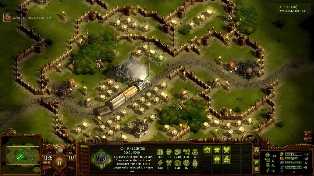 Колонія під час кампанії They Are Billions під атакою заражених