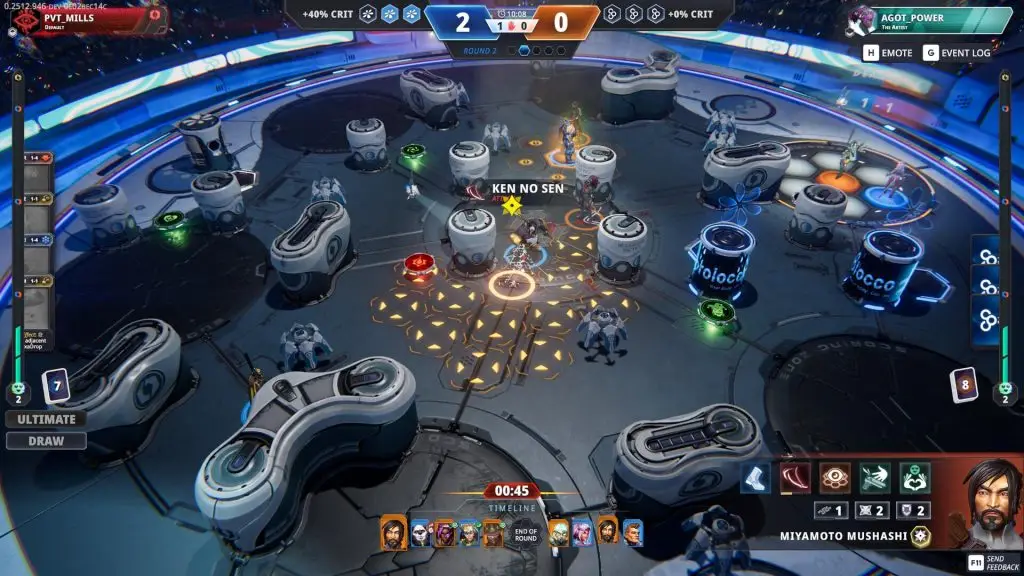 Infinity: HexaDome Tactics — чемпіон і тактичні здібності під час бою