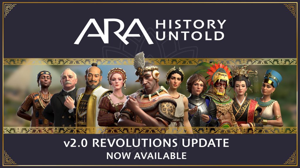Ara: History Untold — оновлення Revolutions v2.0 з новими лідерами та механіками