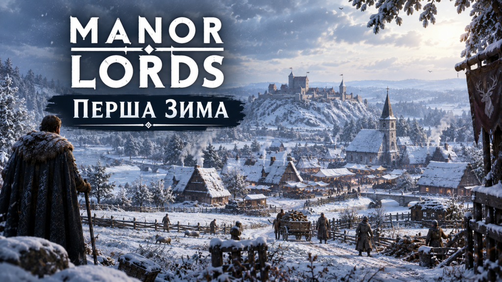 Перша зима в Manor Lords — зимове поселення та підготовка до холодів