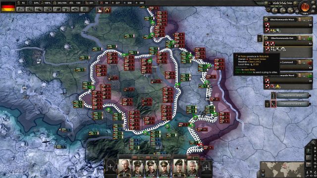 Танкові дивізії Hearts of Iron IV під час наступу на фронті