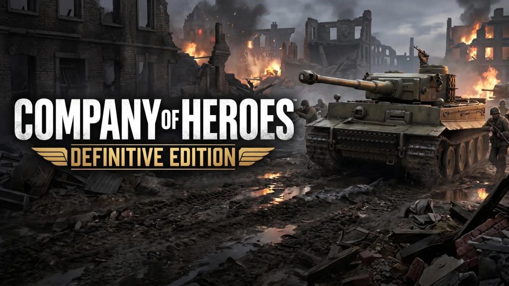 Company of Heroes: Definitive Edition — танк на вулицях зруйнованого міста