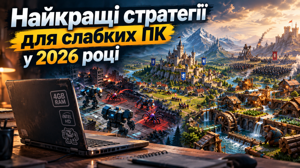 Найкращі стратегії для слабких ПК у 2026 році