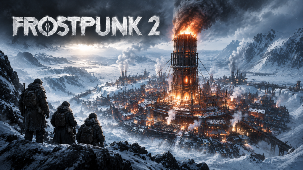 Frostpunk 2 — доповнення Fractured Utopias і Breach of Trust, нові сценарії, фракції та вулканічні загрози.