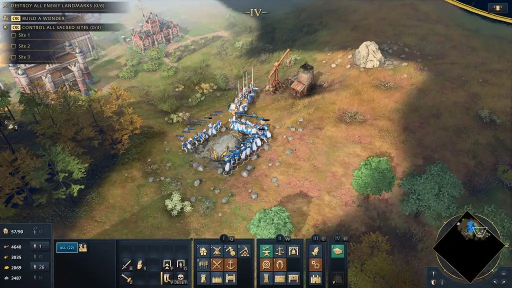 Age of Empires IV — селяни добувають золото та камінь