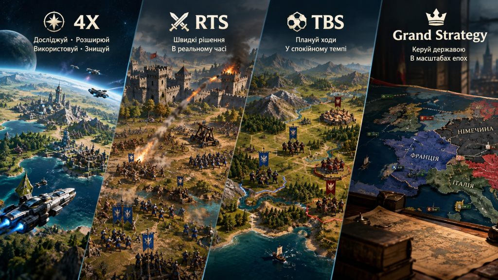 4X, RTS, TBS і Grand Strategy — у чому різниця між жанрами стратегічних ігор
