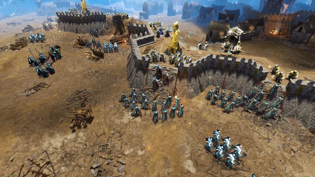 Age of Wonders 4 — облога ворожого міста та штурм укріплень армією гравця.