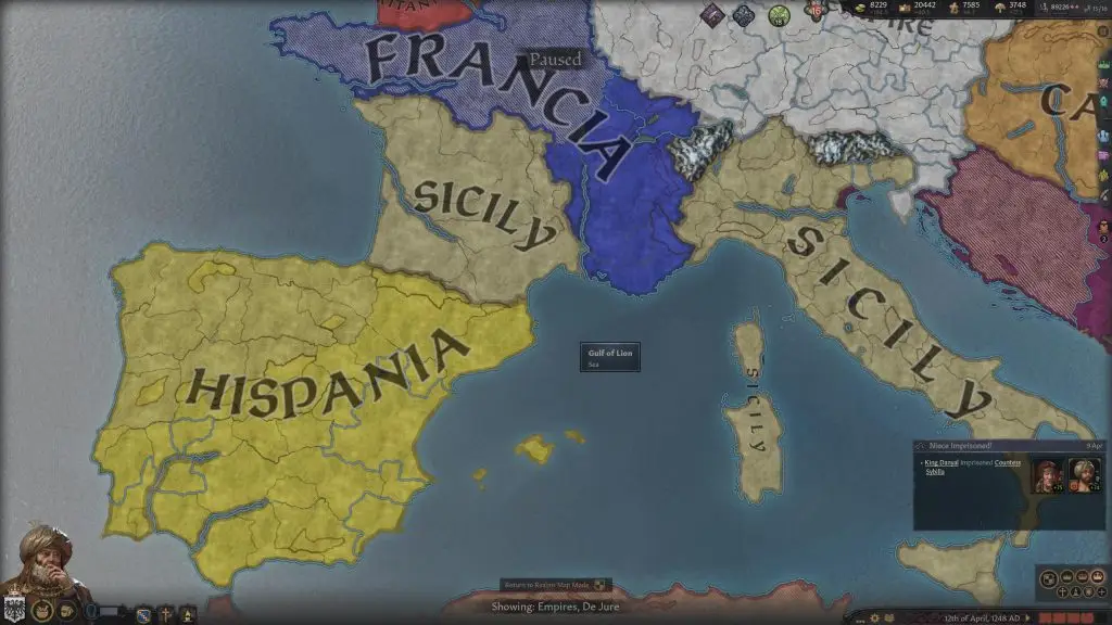 Де-юре межі імперій і королівств у Crusader Kings 3
