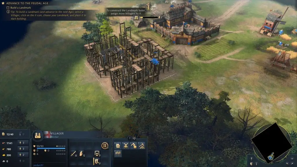 Age of Empires IV — будівництво пам'ятки для переходу в наступну епоху