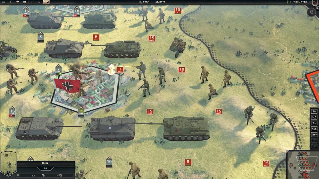 Panzer Corps 2 — танкові підрозділи на гексагональній карті військової операції.
