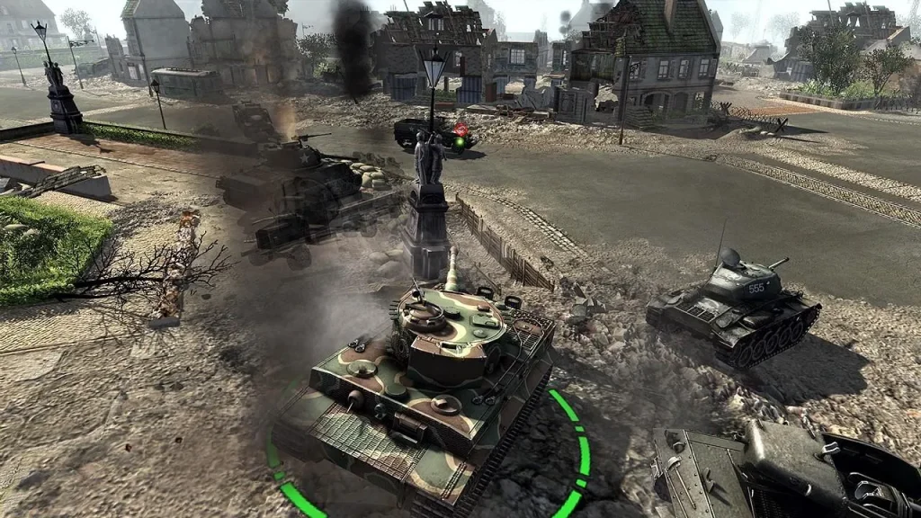 Men of War: Assault Squad 2 — піхота й танк під час бойового зіткнення.