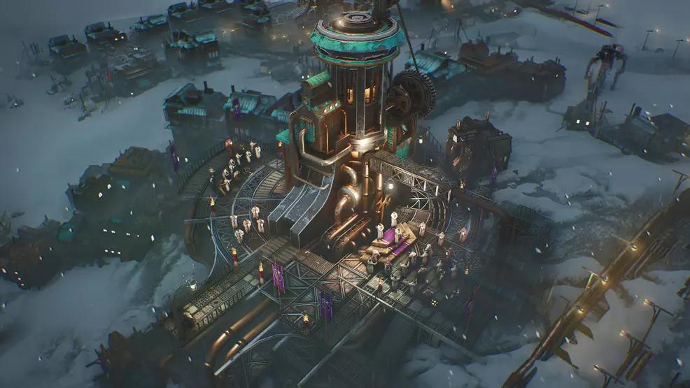 Frostpunk 2 — замерзле місто та генератор серед снігової бурі
