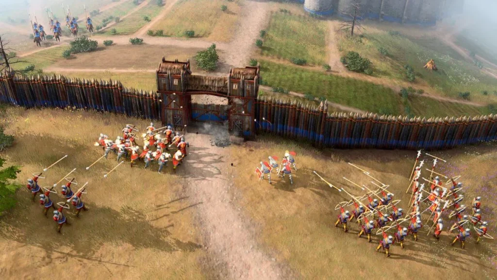 Age of Empires IV — оборона бази від раннього кавалерійського рашу